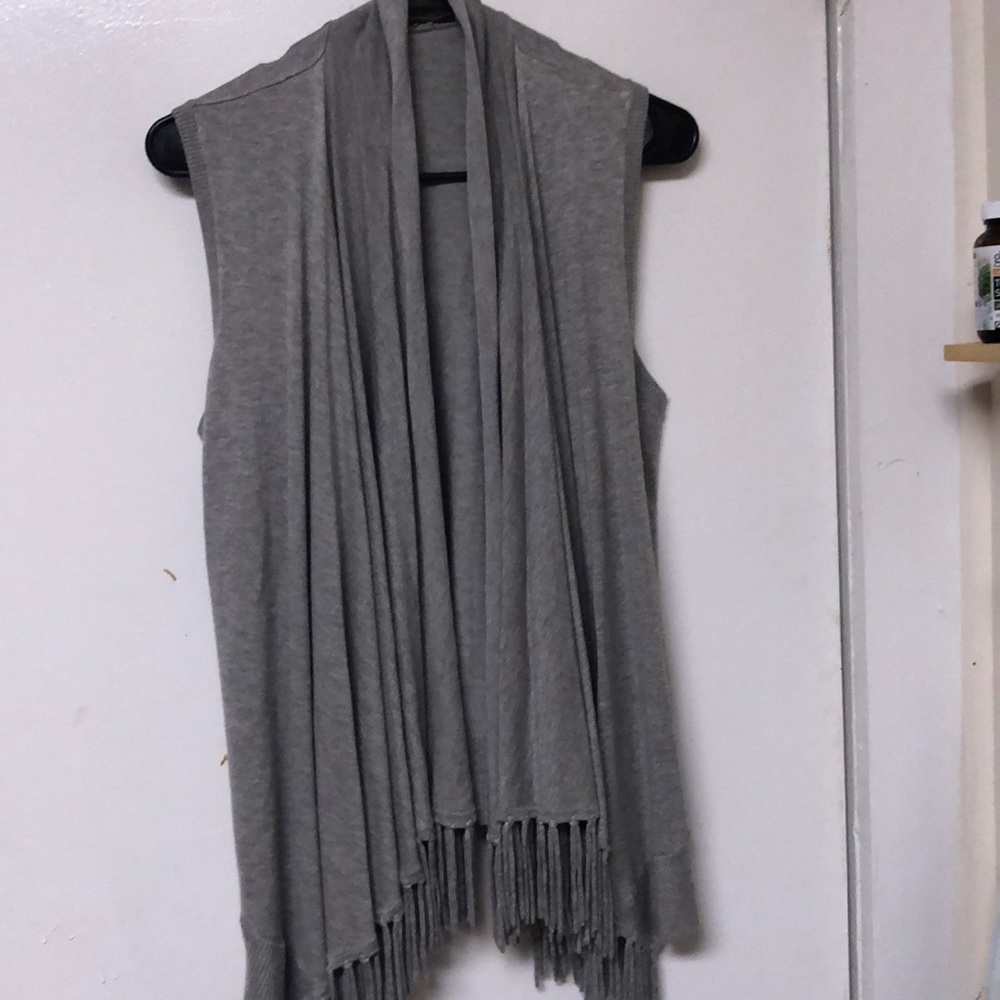 A vest with fringe